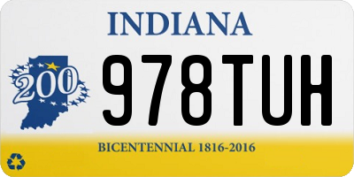 IN license plate 978TUH