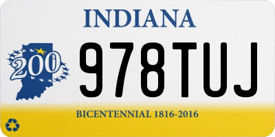 IN license plate 978TUJ