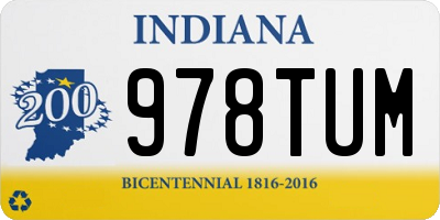 IN license plate 978TUM