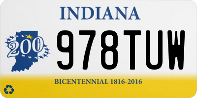 IN license plate 978TUW