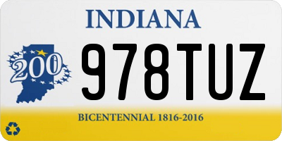 IN license plate 978TUZ