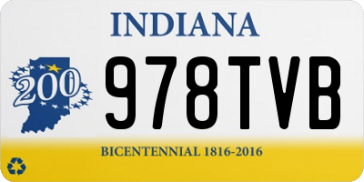 IN license plate 978TVB