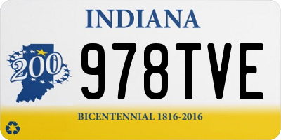 IN license plate 978TVE