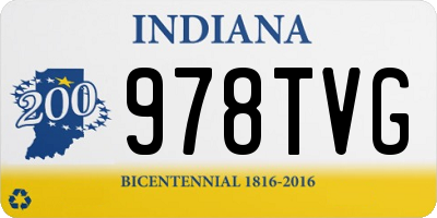 IN license plate 978TVG