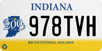 IN license plate 978TVH