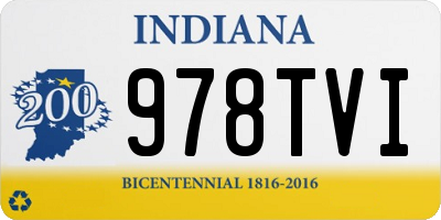 IN license plate 978TVI