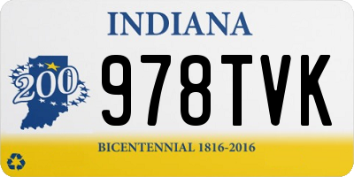 IN license plate 978TVK