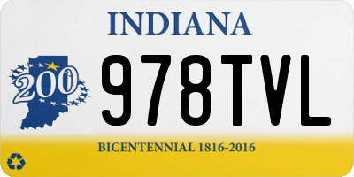 IN license plate 978TVL