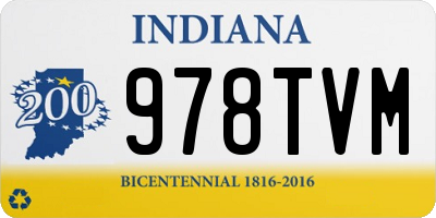 IN license plate 978TVM