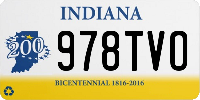 IN license plate 978TVO