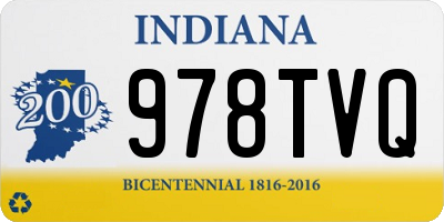 IN license plate 978TVQ