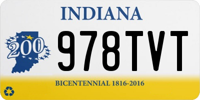 IN license plate 978TVT