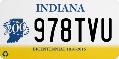 IN license plate 978TVU