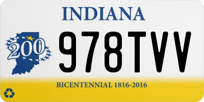 IN license plate 978TVV