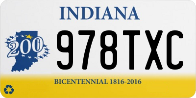IN license plate 978TXC