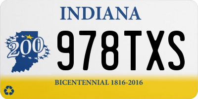 IN license plate 978TXS