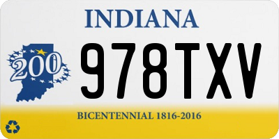 IN license plate 978TXV