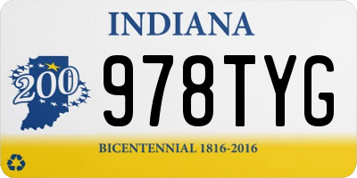 IN license plate 978TYG