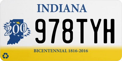 IN license plate 978TYH
