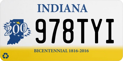 IN license plate 978TYI