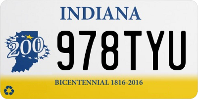 IN license plate 978TYU
