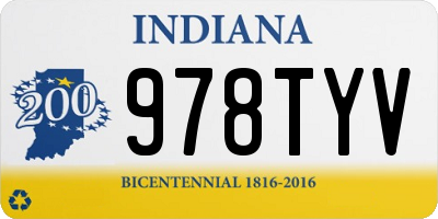IN license plate 978TYV