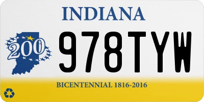 IN license plate 978TYW