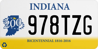 IN license plate 978TZG