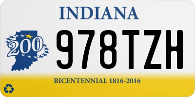 IN license plate 978TZH