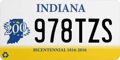 IN license plate 978TZS