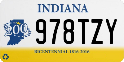 IN license plate 978TZY