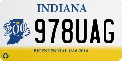 IN license plate 978UAG