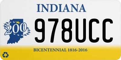 IN license plate 978UCC