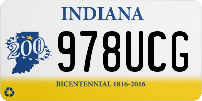 IN license plate 978UCG