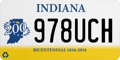 IN license plate 978UCH
