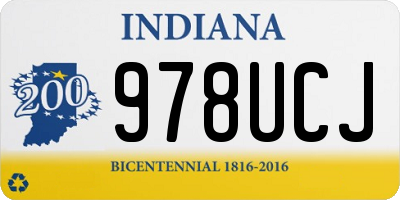 IN license plate 978UCJ