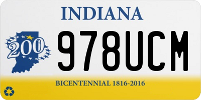 IN license plate 978UCM