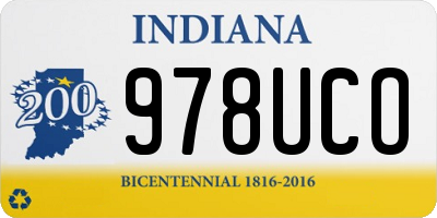 IN license plate 978UCO