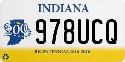 IN license plate 978UCQ
