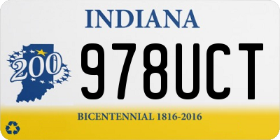 IN license plate 978UCT