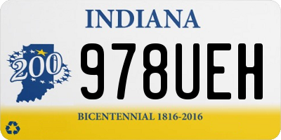 IN license plate 978UEH