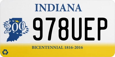 IN license plate 978UEP