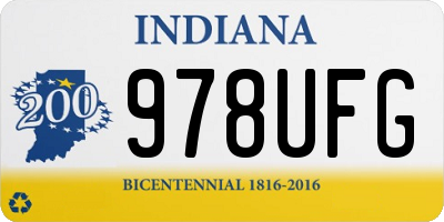 IN license plate 978UFG
