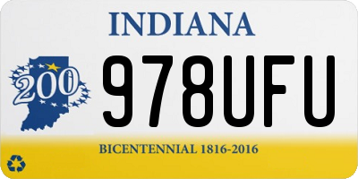IN license plate 978UFU