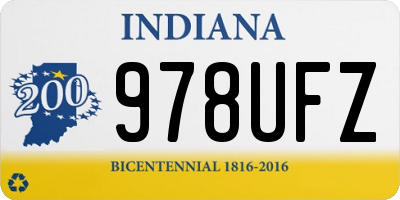 IN license plate 978UFZ