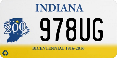 IN license plate 978UG