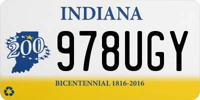 IN license plate 978UGY