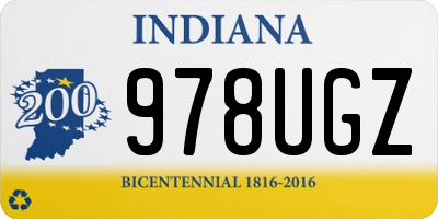 IN license plate 978UGZ