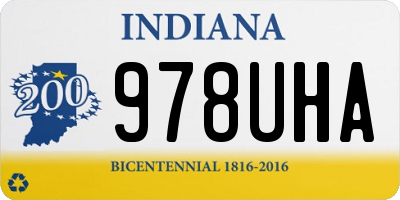 IN license plate 978UHA