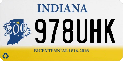 IN license plate 978UHK
